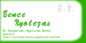 bence nyolczas business card
